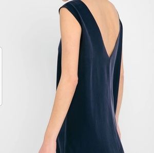 Elizabeth Suzann Silk Crepe Navy Marlena Dress XS